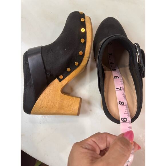 Veronica Beard black Dacey Suede Mule Clogs size 5.5 - Picture 8 of 10